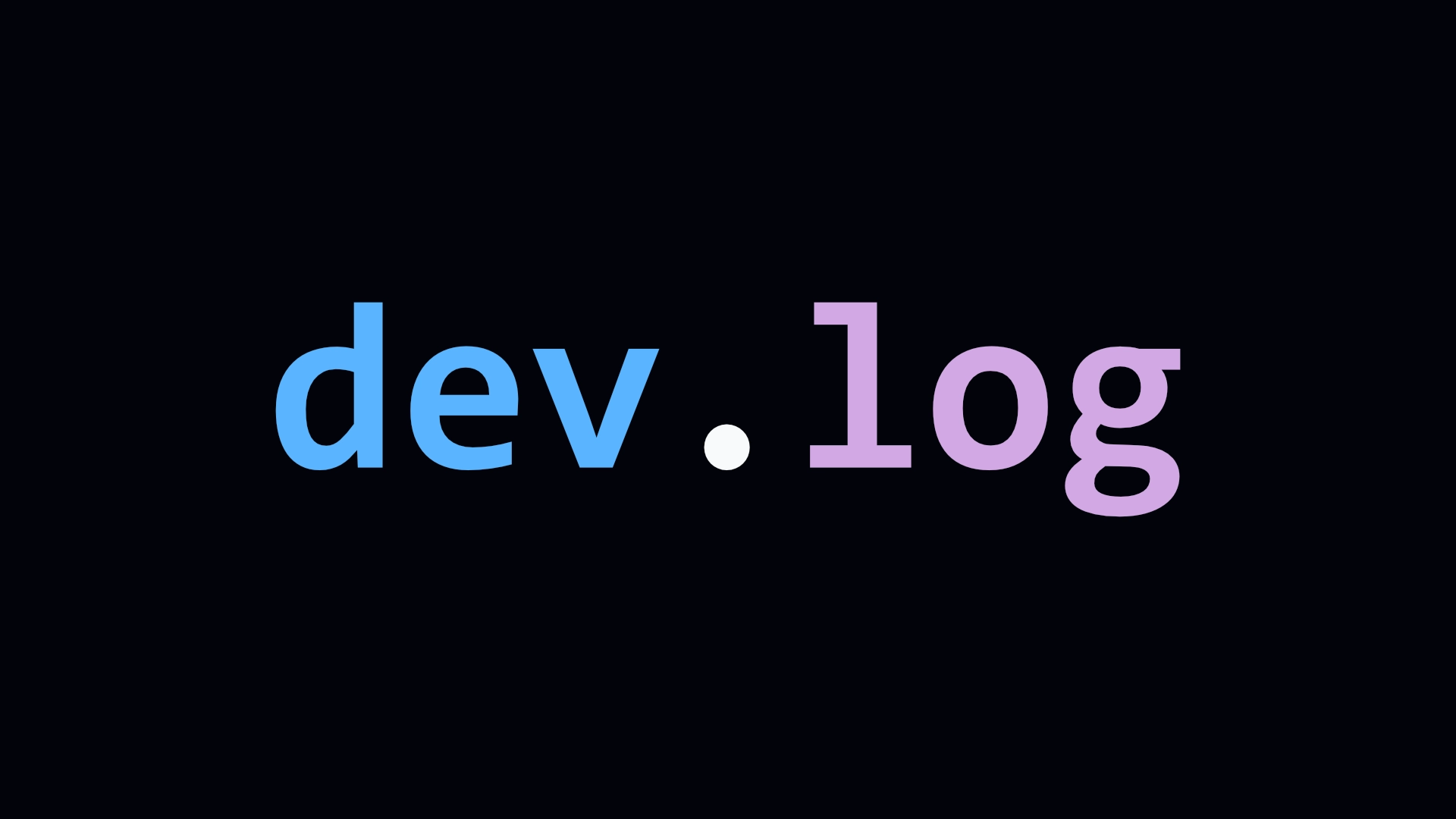 thumbnail of dev.log series